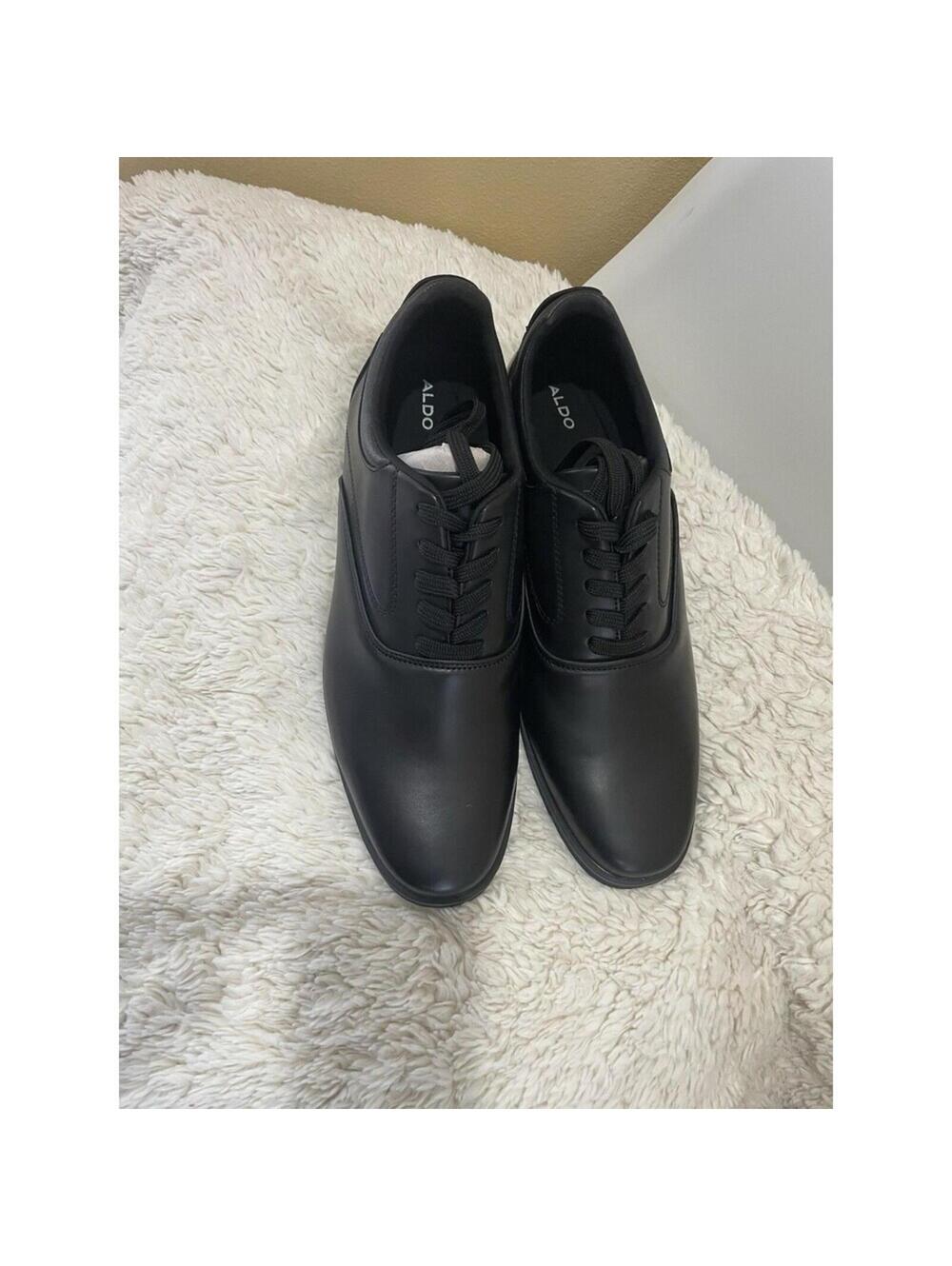 NIB ALDO Sturus Men’s Oxford Black Shoes Laces Round Closed Toe Size 13
